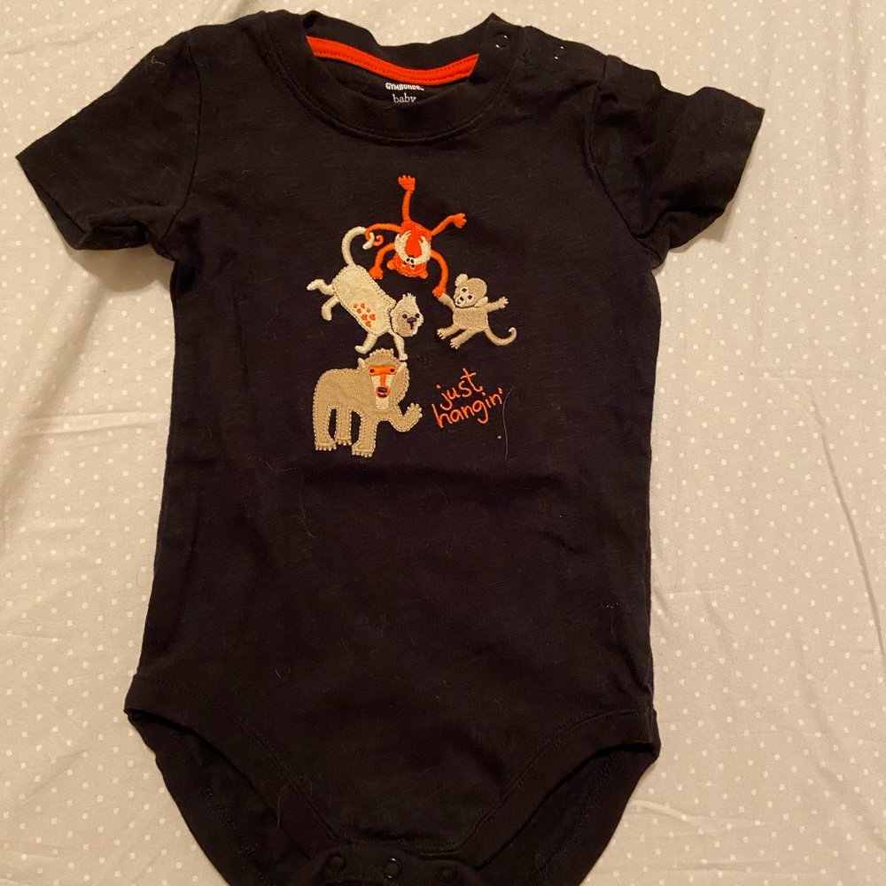Gymboree, baby top, 6-12 months, black m